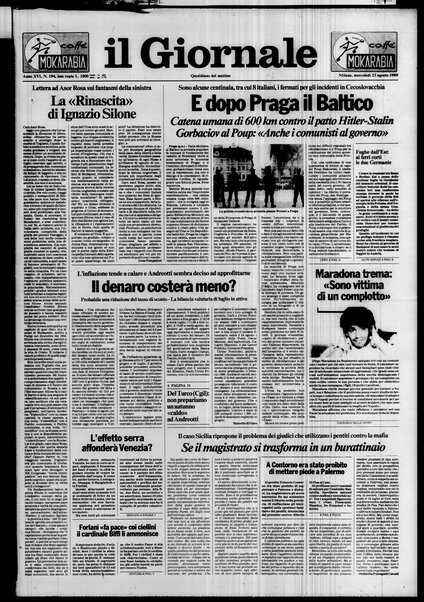 Il giornale : quotidiano del mattino